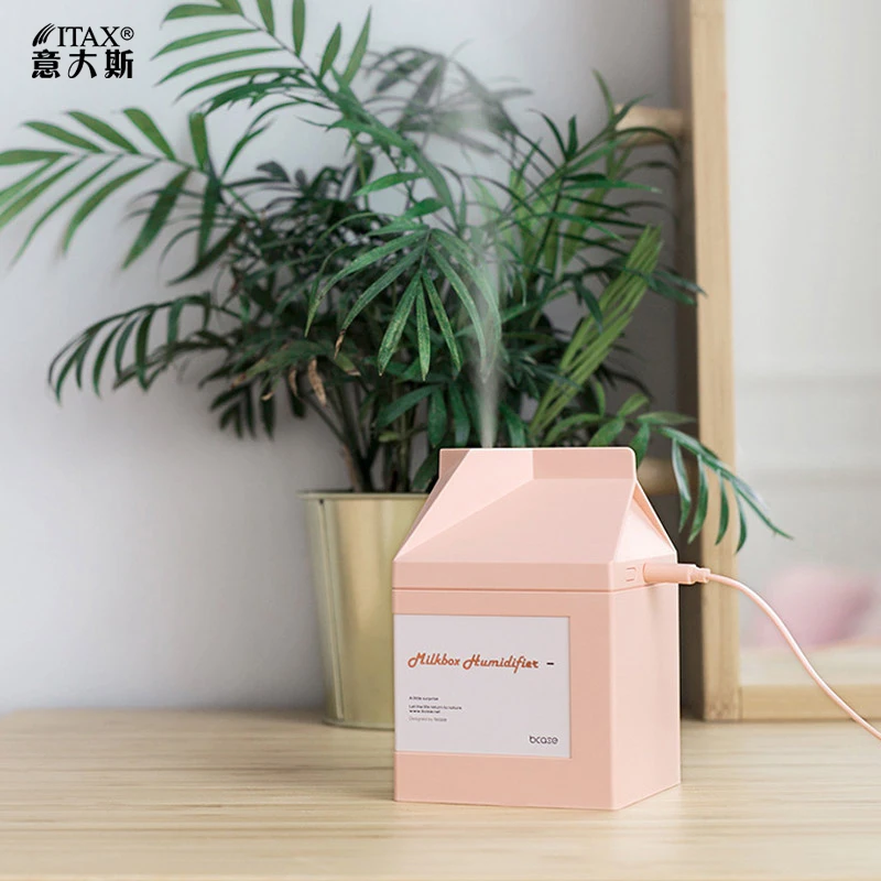 

Milk box humidifier USB creative quiet office hydrating humidification small mini energy saving ITAS3321A