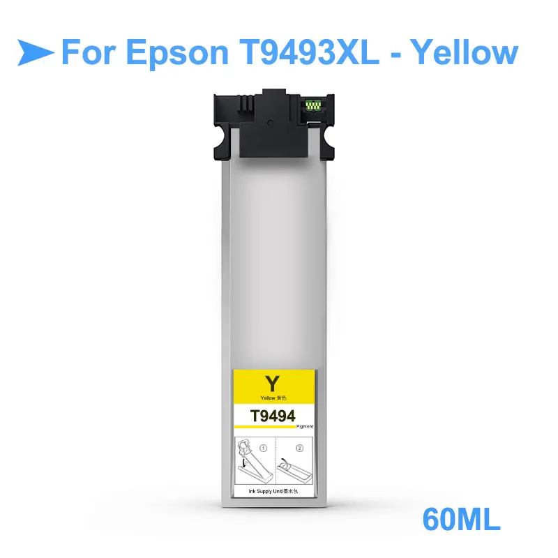 T9491 XL Φ пигментная чернильная сумка с чипом для Epson принтер (Asia Area) T9491XL|Наборы