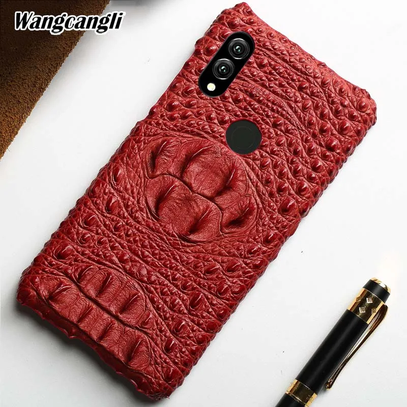 

Wangcangli Crocodile skull pattern phone case for Huawei Note 10 Half pack Genuine Leather phone protection case