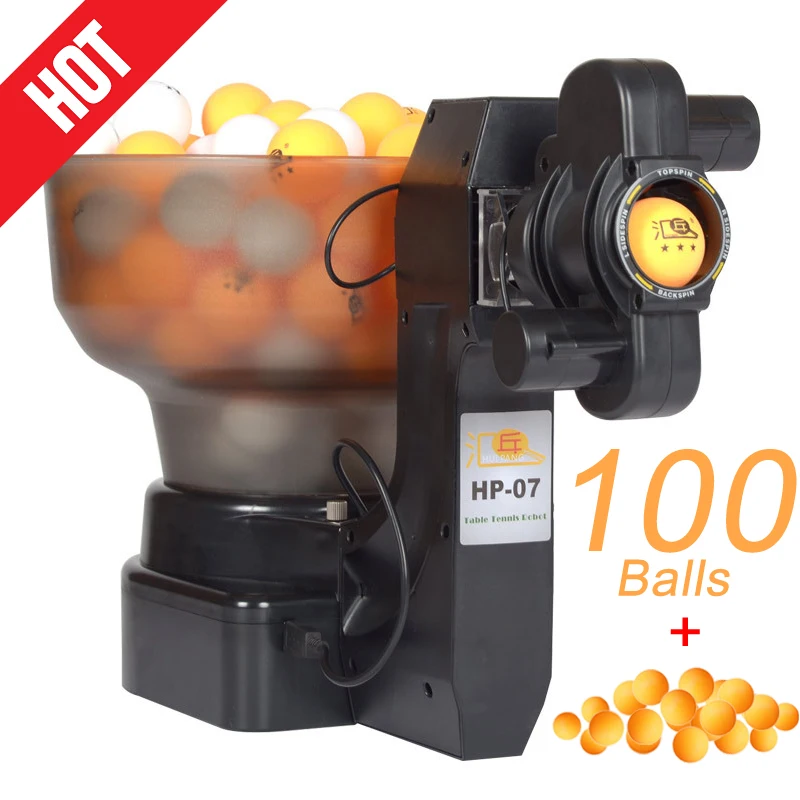 

Professional HP-07 Table Tennis Robots Sender Pitching Serve Machine Trainer Racquet Sports Collecting Basket 20 Pingpong Balls