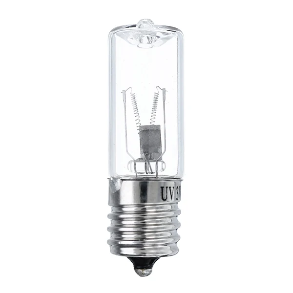 E17 3W 185nm UVC ультрафиолетовый УФ-светильник лампа для дезинфекции озона Стерилизация клещей светильник s бактерицидная лампа AC110V-240V