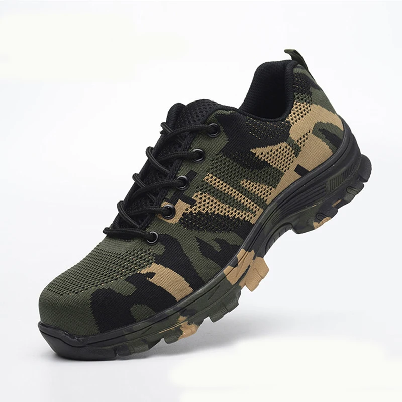 Safety Steel Toe Shoes Men Waterproof Work Shoe Labor Insurance Puncture Proof Sneakers Mens Military Army Camo Boots Safety Steel Toe Shoes Men Waterproof Work Shoe Labor Insurance Puncture Proof Sneakers Mens Military Army Camo Boots