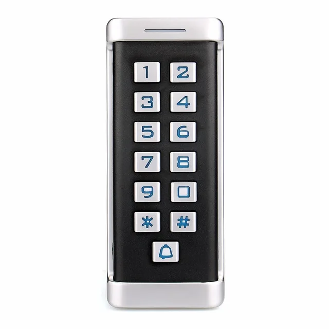 

Free Key Waterproof IP68 RFID Card Pin Password Standalone Keyless Access Control System Touch Keypad with Door Bell KA003W