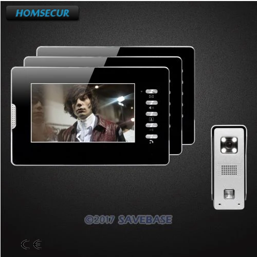 

HOMSECUR 7inch Video Door Entry Phone Call System with IR Night Vision for Home Security