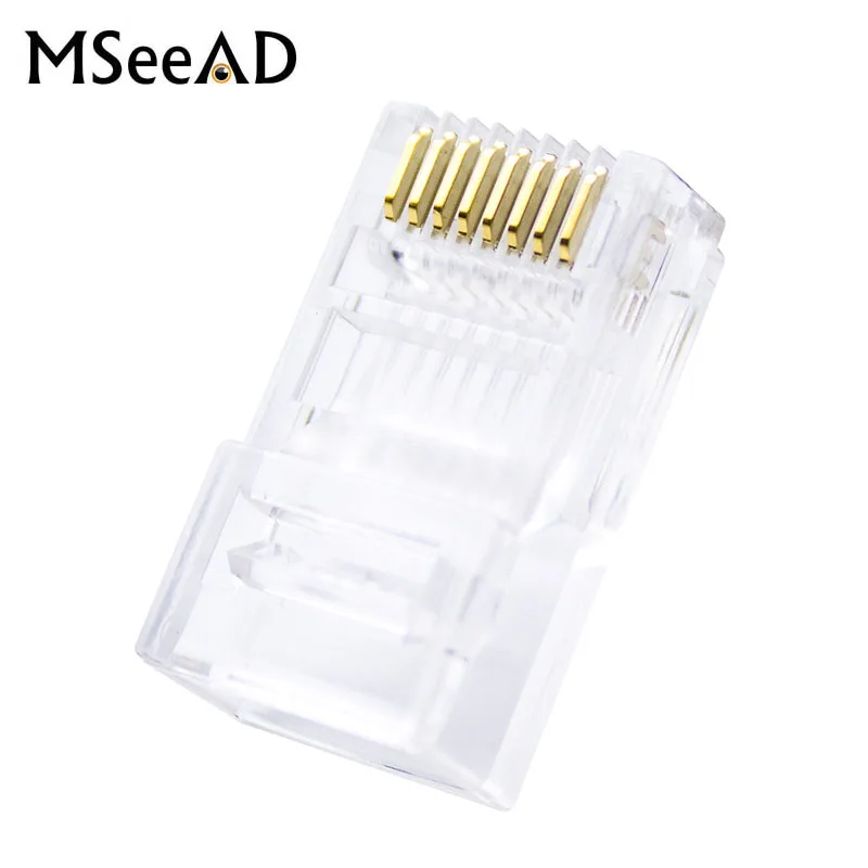Cat5 Cat5e RJ45 Network Connector 8P8C Modular Cable Head Plug