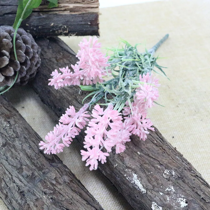 Flone Romantic Provence Lavender Flower Artificial Plastic Flowers Simulation Aquatic Plants Wedding Home Party Decor Floral (9)