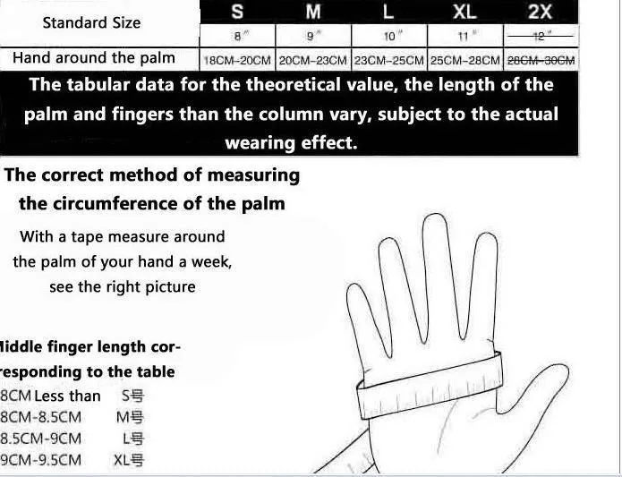 size glove