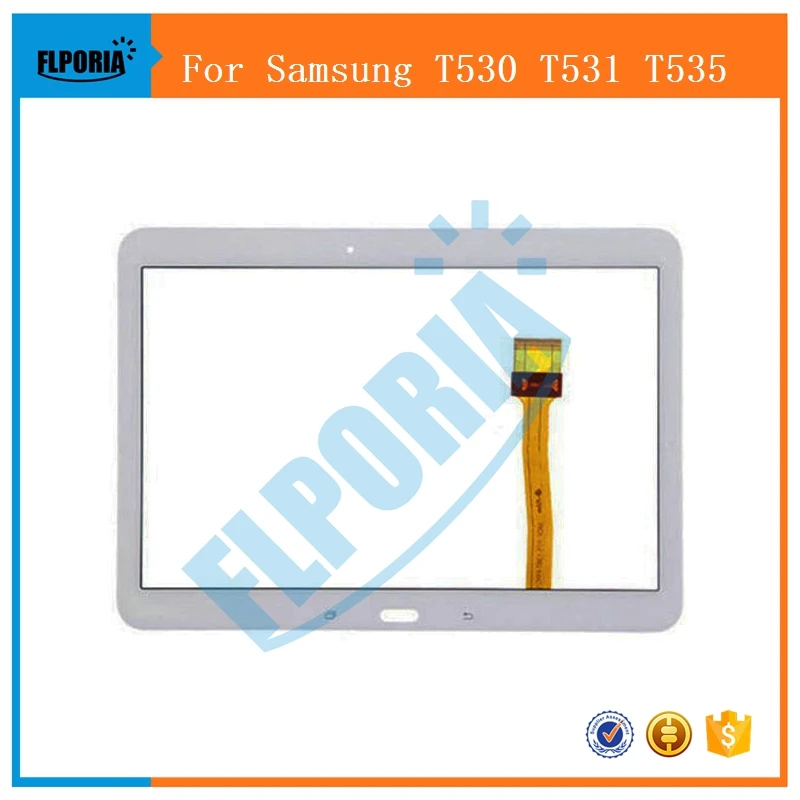 SAMT0023 Black White Touch Screen Digitizer Replacement For Samsung Galaxy Tab 4 10.1 T530 T531 T535 (1)