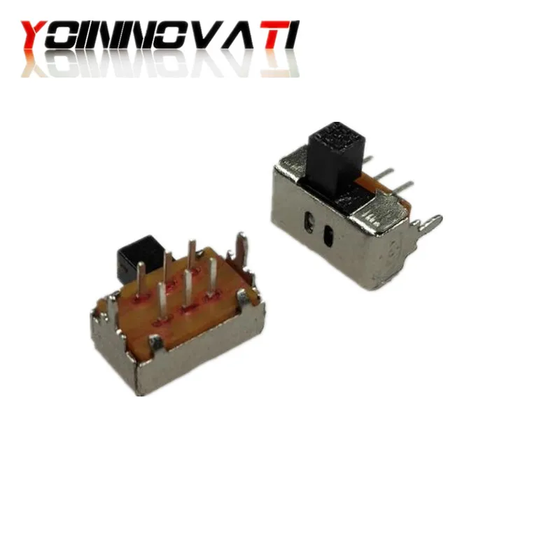 100 шт./лот SK22D02 тумблер SK-22D02 2P2T 2 файла двухрядный 6 Pin 5 мм горизонтальный изгиб ног |
