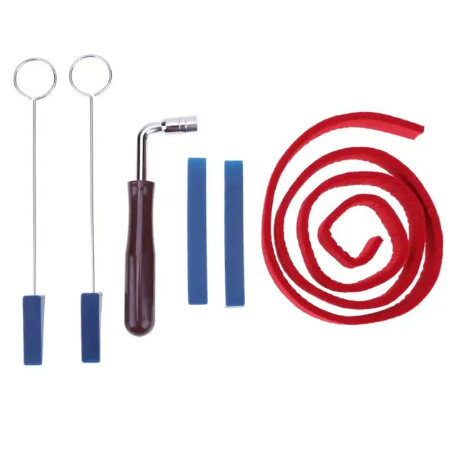 1 SET /8PCS Piano Tuning Hammer Mute Kit Tools Tuning Hammer+Temperament Strip+Mutes Handles+Long / Short Rubber Mutes Dropship