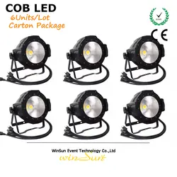 Litewinsune CW/ww 100 Вт COB LED PAR может Освещение 3200 К 5600 К мыть сценический Освещение 6 шт