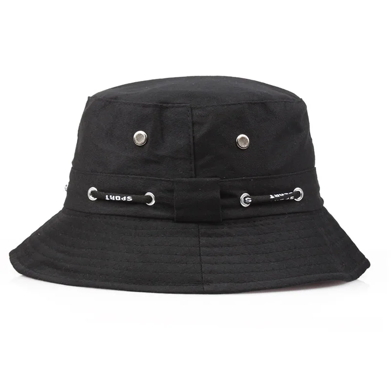 bucket hat with drawstring
