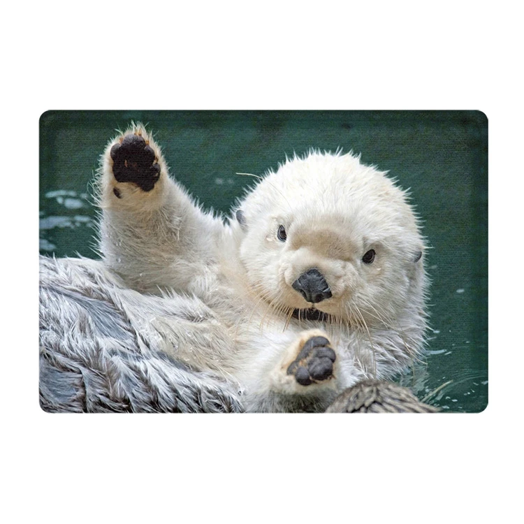 17 Nouveau Paillasson Antiderapant Tapis De Sol Mignon Mer Loutre Bebe Mignon Tapis Tapis 40x60 Cm 45x75 Cm Aliexpress