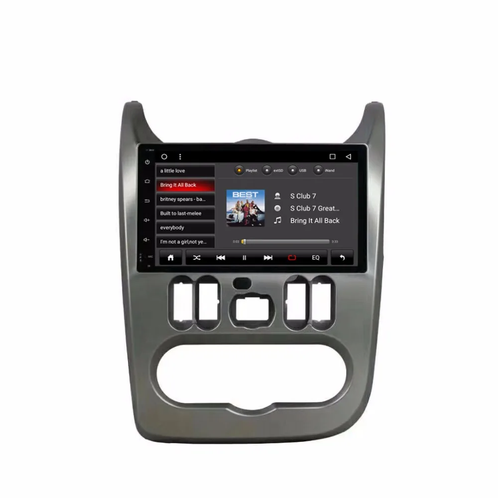 Best 9" Android 7.1 RAM 2G ROM 32G Car DVD for Renault Duster Logan Sandero car radio multimedia gps navigation system head unit 2