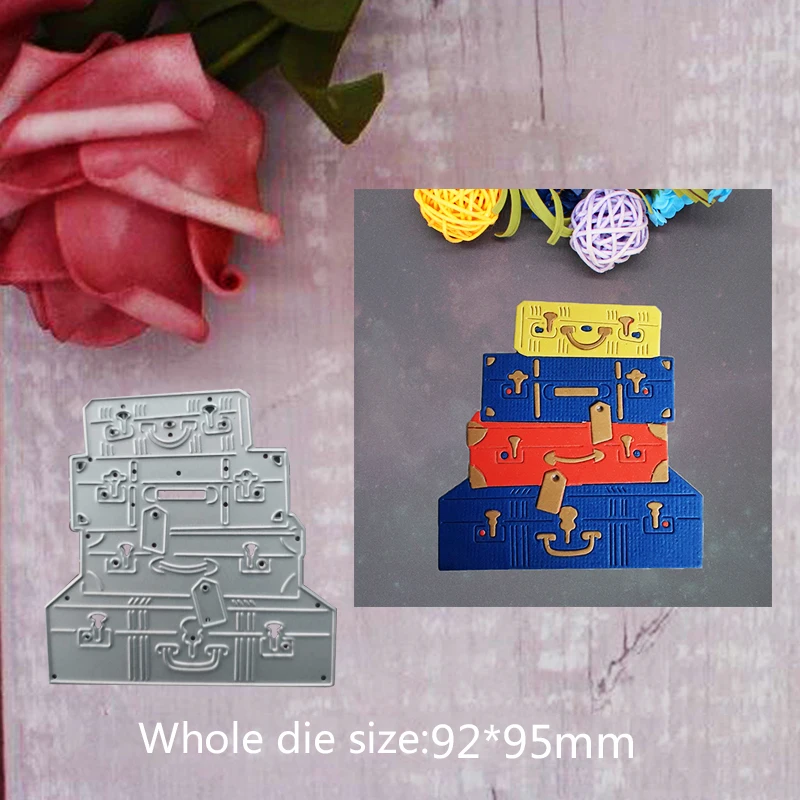 

Suitcase Metal Steel Cutting Embossing Dies For Scrapbooking paper craft home decoration Craft 9.2*9.5 cm