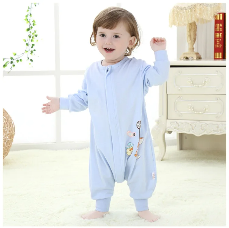 

Zipper Rompers breathable&soft baby girl/boy clothes Sleeper for baby Round Collar baby clothing cotton sleeper 3 color