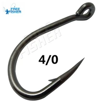 Фишер 100 шт./лот рыболовный крючок с зазубриной 4/0 anzuelos de pesca mar из углеродистой стали 9260