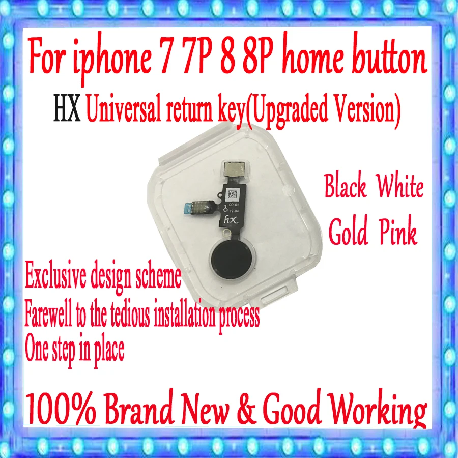 

HX Universal Home Button for iphone 7 7P 8 8P Return Back Button with Return back HX Universal return key(Upgraded Version)