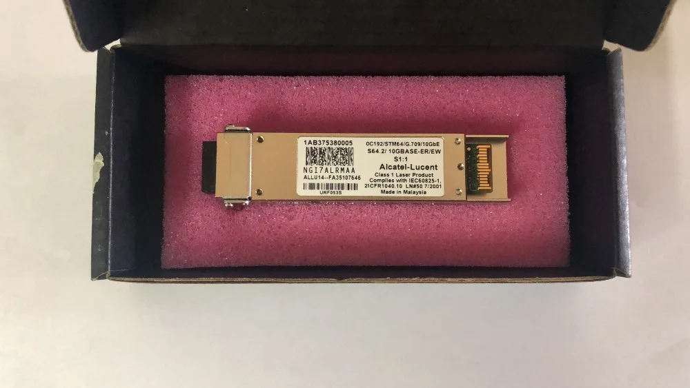 1AB375380005 NGI7ALRMAA STM64/G.709/10GbE S64.2/10GBASE-ER/EW S1: 1 соответствует IEC60825-1 для Alcatel-lucent (Alcatel Finisar