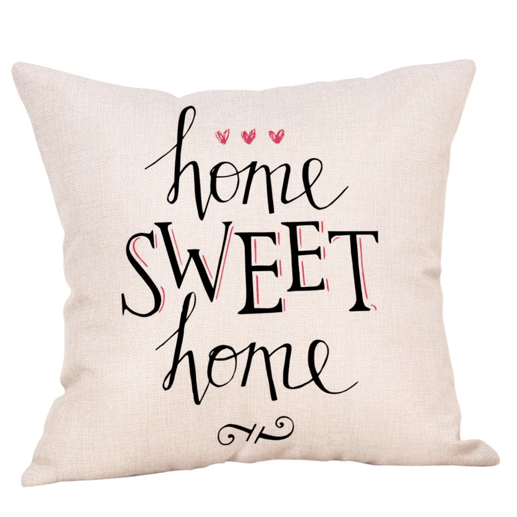 45x45 см Cojines Decorativos Para диван Sweet Home хлопковые льняные квадратные чехлы на подушки Home Decor диван Чехлы kussenhoes