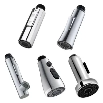 

Kitchen Pull Out Faucet Sprayer Plating Nozzle Water Saving Bathroom Basin Sink Shower Spray Head Water Tap Faucet Filter