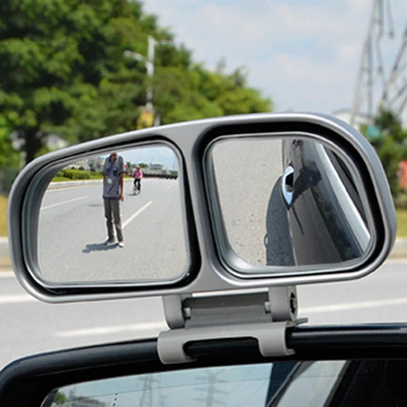 1piece Universal Car Blind Spot Square Mirror Auto Wide Angle Side Rear