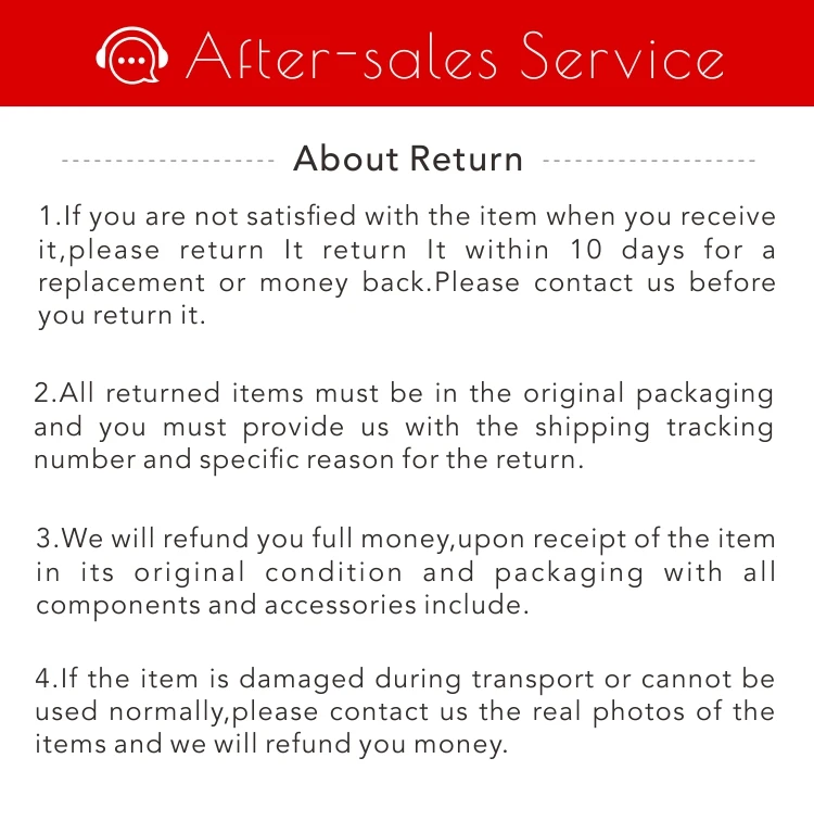 after-sale service