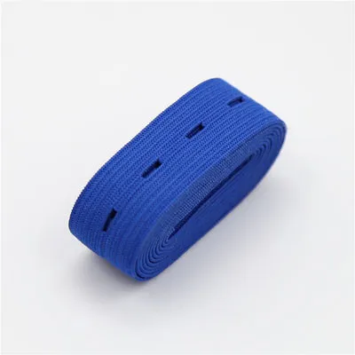 20 мм цветная регулируемая эластичная лента с пуговицами, штаны на талии, детские подгузники, ленты для мам, аксессуары для шитья, 1 м - Цвет: blue