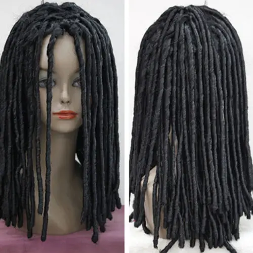 Hot heat resistant free shipping>>>>>>>>>>>>>>Dreadlocks American African Wig Long Roll Curls Hair Cosplay Sexy Rasta Full Wig Hot heat resistant free shipping>>>>>>>>>>>>>>Dreadlocks American African Wig Long Roll Curls Hair Cosplay Sexy Rasta Full Wig