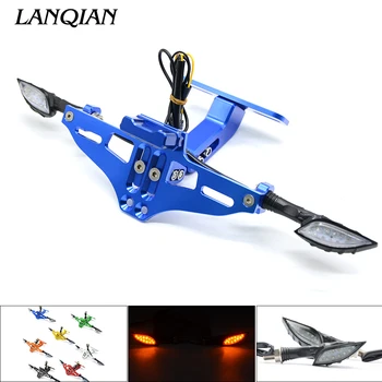 

Motorcycle License Plate Bracket Licence plate holder indicator lights For Suzuki GSXR 600 750 1000 k1 SV650 ltz drz 400 m109r