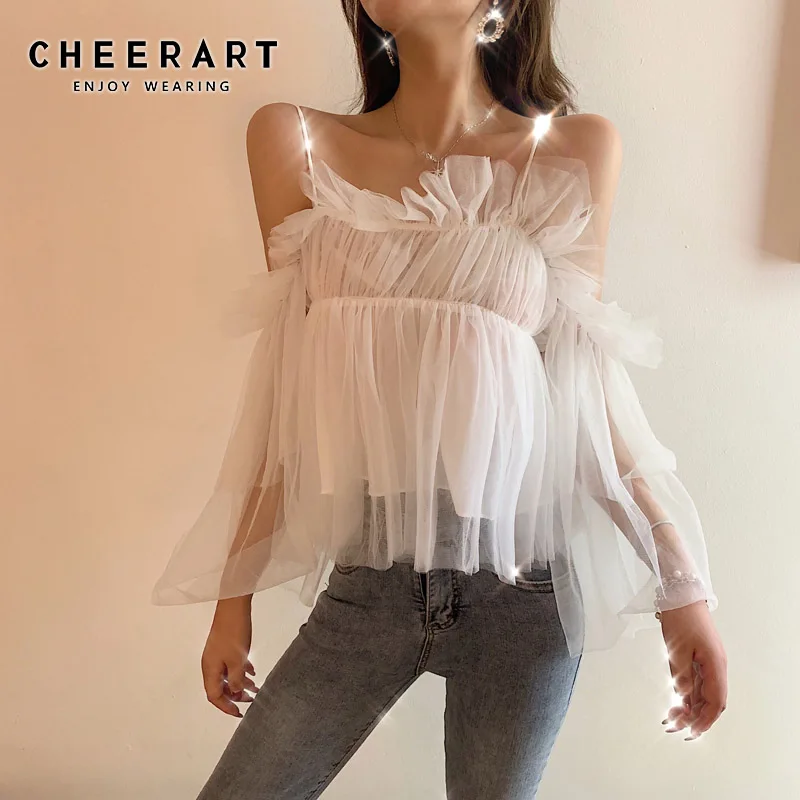 Женский короткий топ бюстье Cheerart белый/черный/фиолетовый|Топы| |