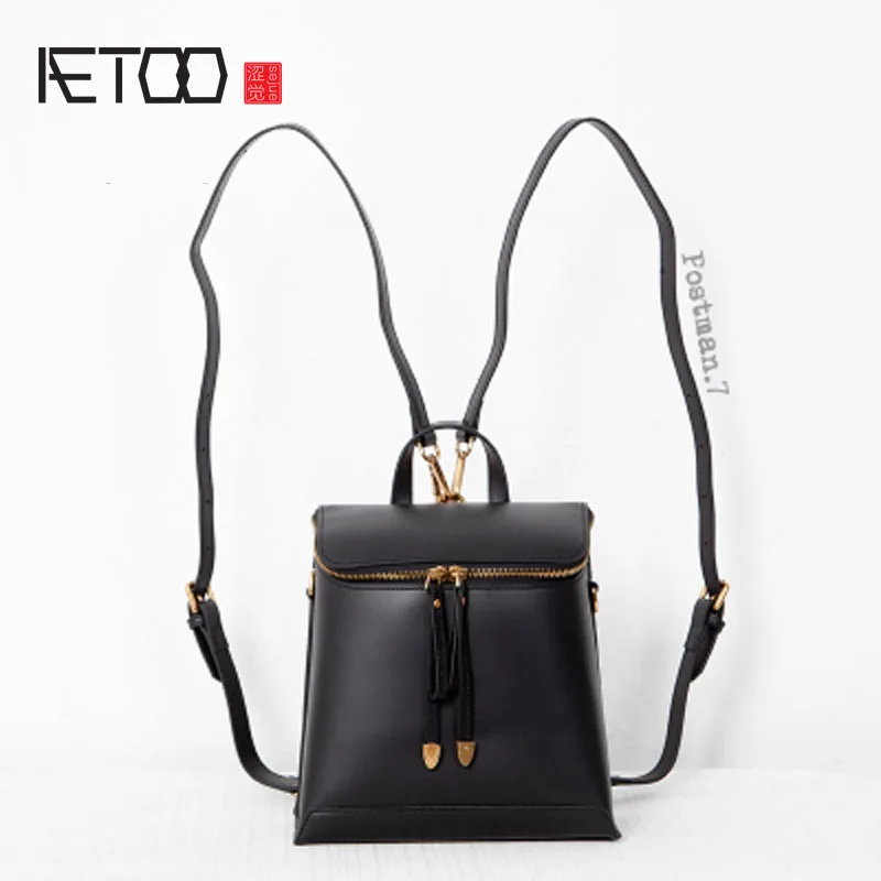 

BJYL Autumn and winter new shoulder bag female Korean version of the school wind bag patent leather travel backpack