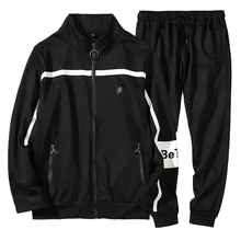 2018 Moda Conjuntos dos homens Ginásios GINÁSIOS Conjuntos de fatos de Treino Sportswear dos homens Hoodies + Calças Ternos Outwear Chandal Hombre casuais completo