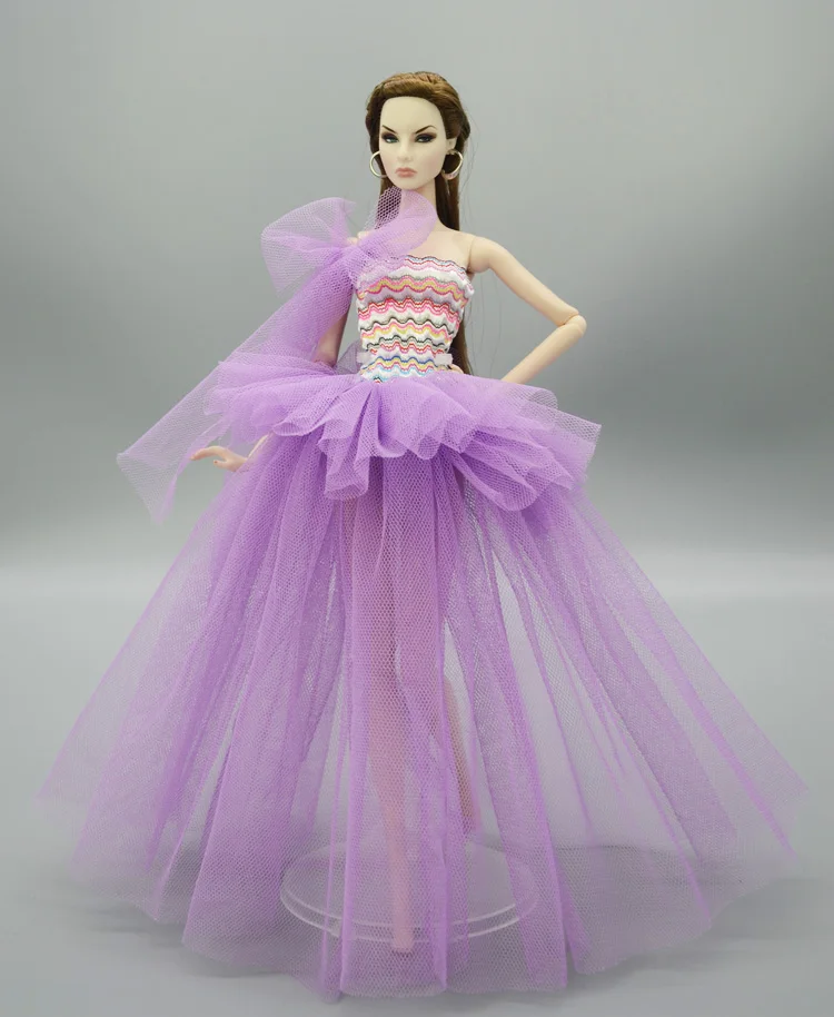 Одежда для Барби 1/6, свадебное платье, наряд принцессы, черный, белый, красный, кукольные аксессуары