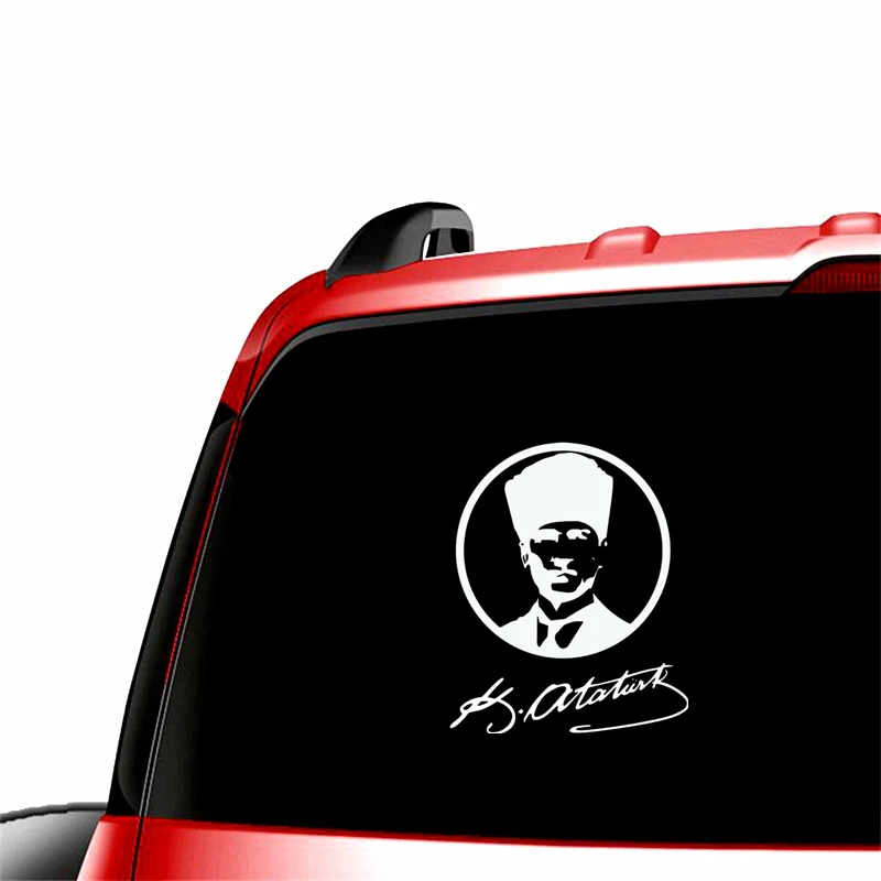 16*13.1cm Turkey Founder Mustafa Kemal Ataturk Car Sticker And Decals Funny Stickers Vinyl Decor Decals