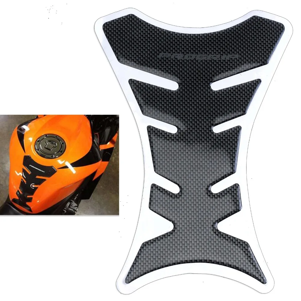 1pcs Carbon Fiber Tank Pad Tankpad Protector Sticker For Motorcycle