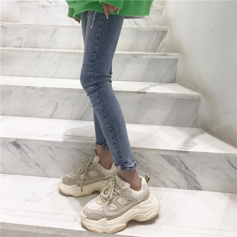 sneaker 2019 moda vintage plataforma mulher pai