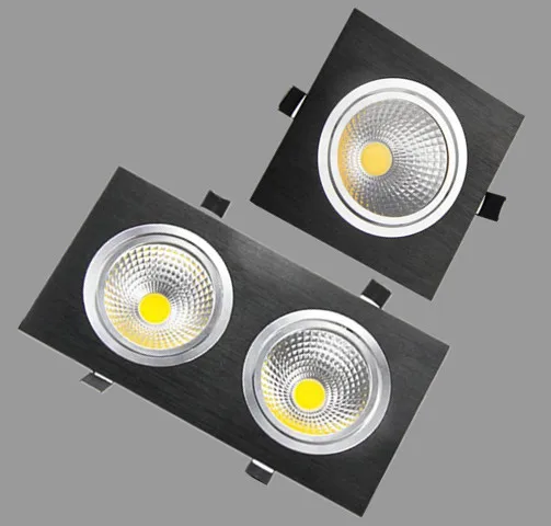 

1Pcs 5w 7w 10w 20w AC85V-265V 110V / 220V LED dimmable Ceiling square cob Downlight Recessed LED Wall lamp Spot light led bulb