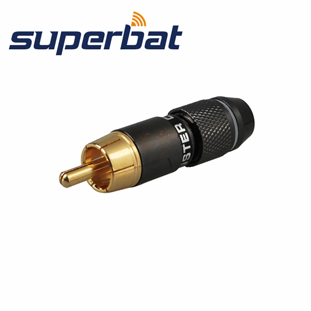 Superbat RCA Мужской прямой разъем обжимной серый разъем для кабеля 50-5 RF коаксиальный разъем