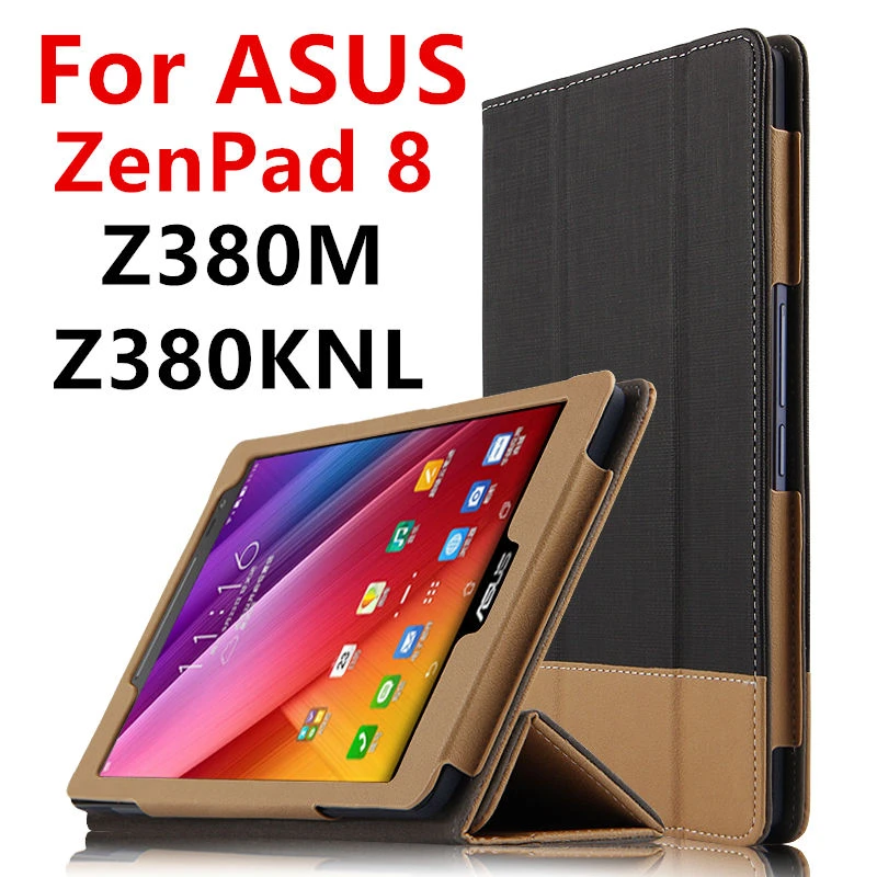 Case用asus Zenpad 8 0 Z380m保護スマートカバーレザーケースタブレット用asus Zenpad 8 Z380knl Z380c Z380kl Puプロテクタースリーブ For Asus Zenpad 8 0 Smart Covercase For Tablet Asus Aliexpress