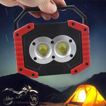 

Rechargeable 3 mode Mini portable 20W COB Work Light Super Bright Floodlight Outdoor Camping
