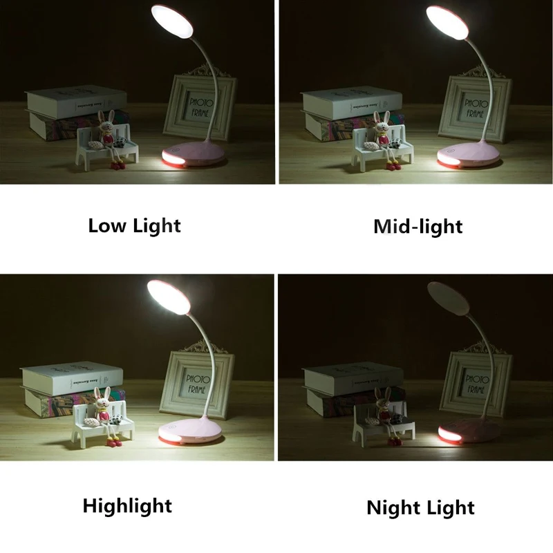 New Touch Sensor Cordless Dimmable Rechargeable LED Light Table Desk Reading Lamp