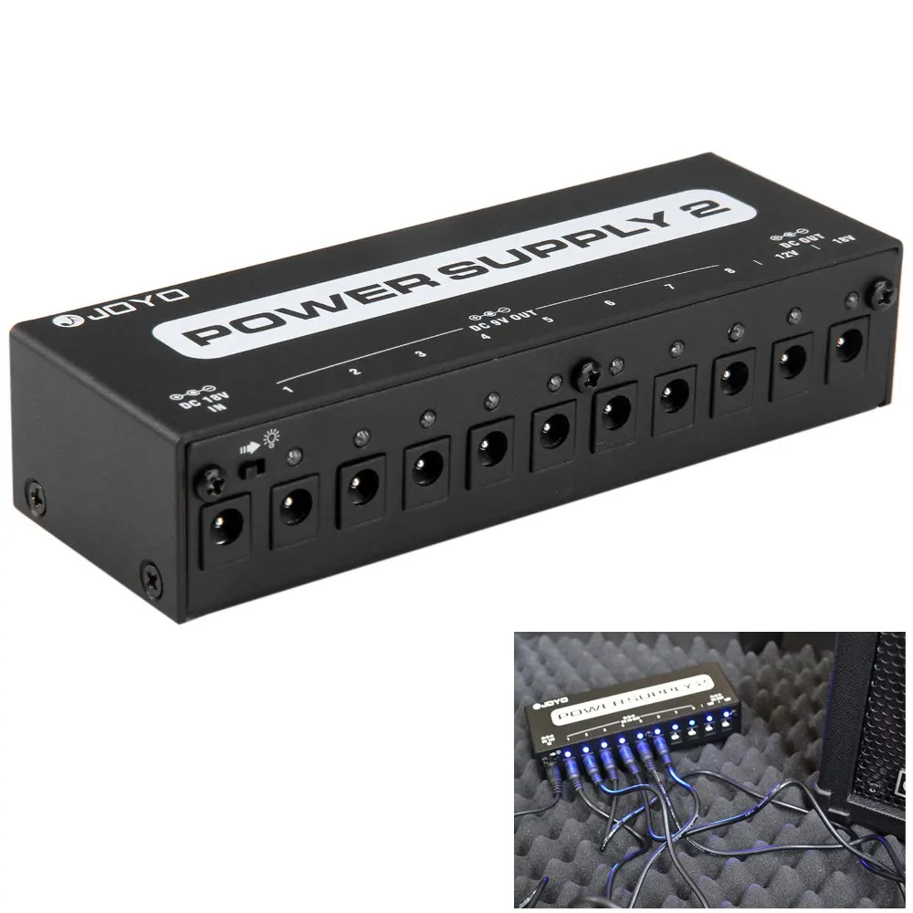 JOYO 9V 12V 18V Isolated Output Power Supply For Guitar Effect Pedal