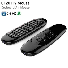 Gyroscope Fly Air Mouse C120 Wireless Game Keyboard Android Remote Controller Rechargeable 2.4Ghz Keyboard for Smart Tv Mini PC