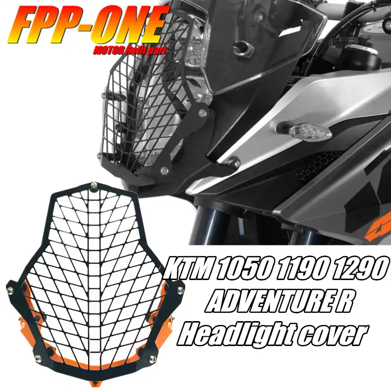 Motorcycle Headlight Protector Guard Lense Cover grill for KTM 1190