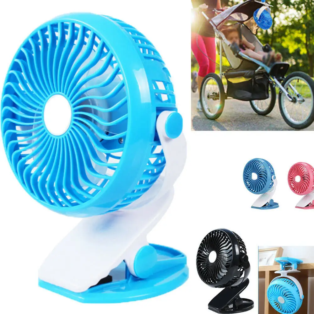 

Mini USB Fan 360 Portable Desktop Camping Fan Rechargeable USB Clip On Mini Desk Fan Pram Cot Car Home Livingroom Car Decor