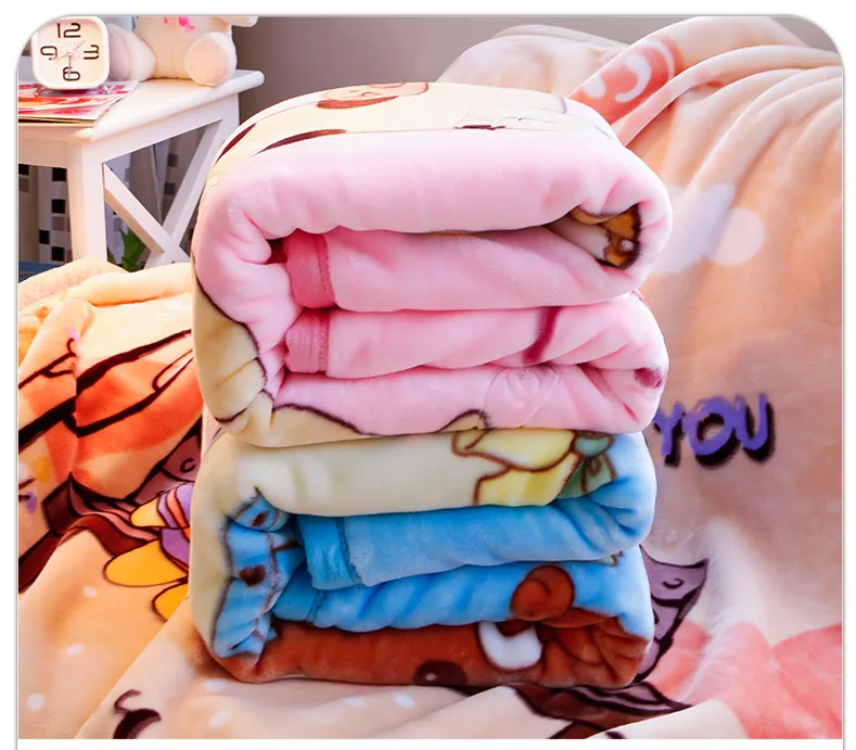 Детское одеяло двойной толщины дети и для новорожденных одеяло осень и зима Двусторонняя Коралловое одеяло