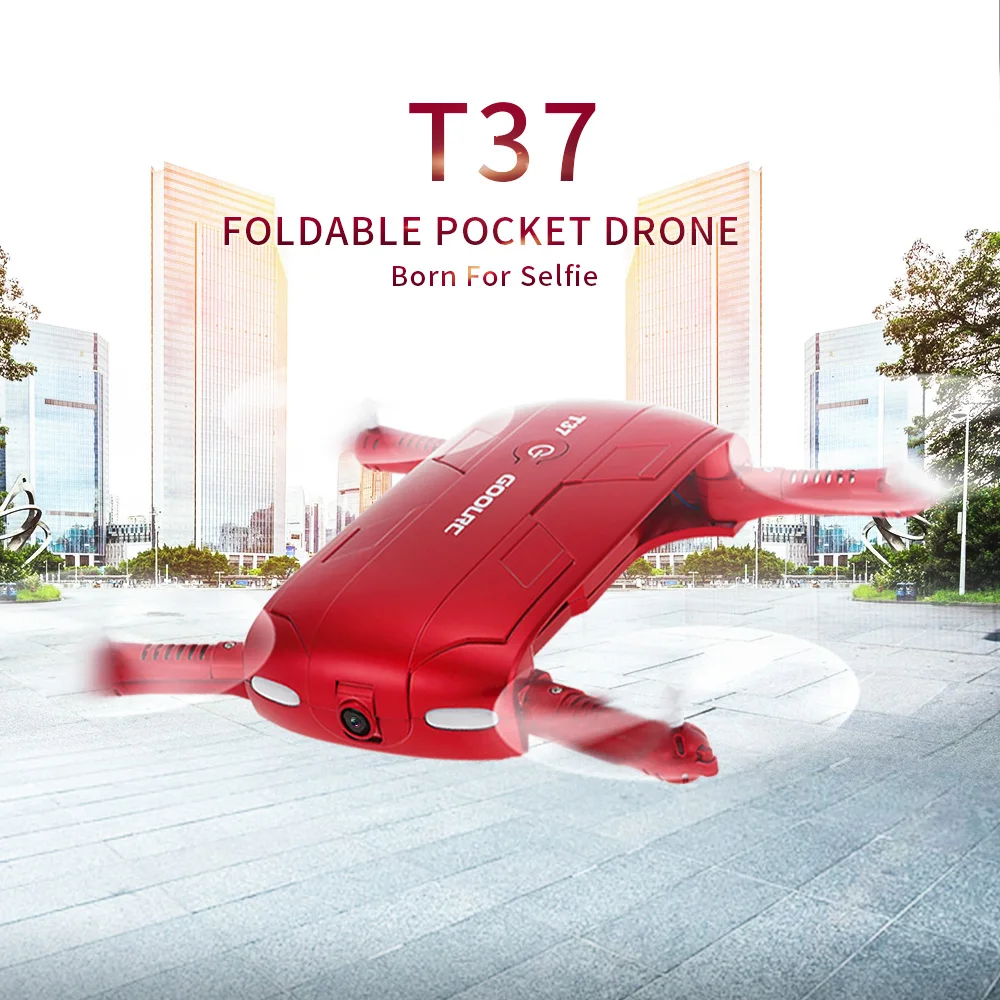 

GoolRC T37 Wifi FPV Quadcopter G-sensor Altitude Hold Foldable Mini Selfie RC Drones With HD Camera Done Videos
