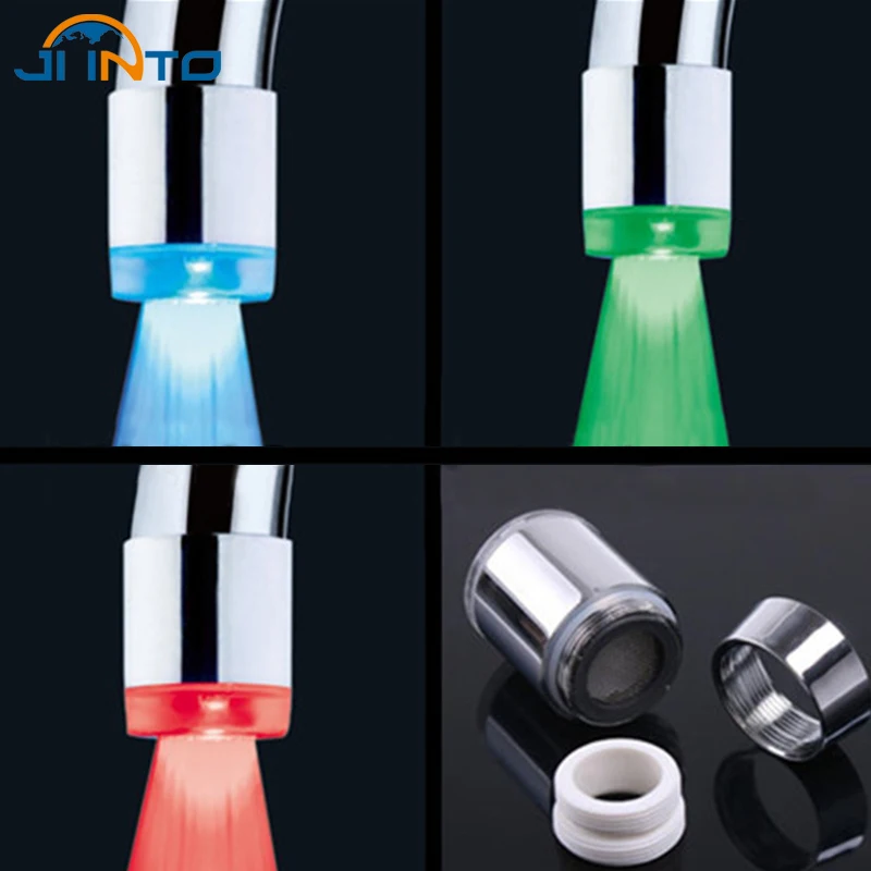 LED Light 3 Color Changing Water Faucet Glow Shower ...