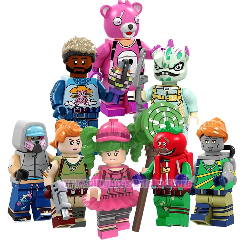 

20Pcs/Lot Building Blocks Zoey Cuddle Team Leader Leviathan Tomatohead Action Figures Playmobil Children Toys Legoed Minifigured